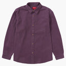 Supreme Logo Taping Work Shirt Dusty Purple