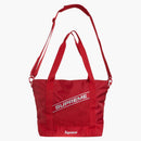 Logotipo supremo bolso muerto rojo