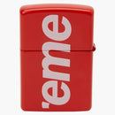Supreme Logo Zippo Red