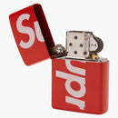 Supreme Logo Zippo Red