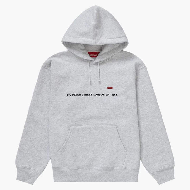 Supreme Small Box Hooded Sweatshirt (London Shop) Ash Gray