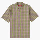 Supreme Loose Fit Mini Plaid S/S Shirt Green