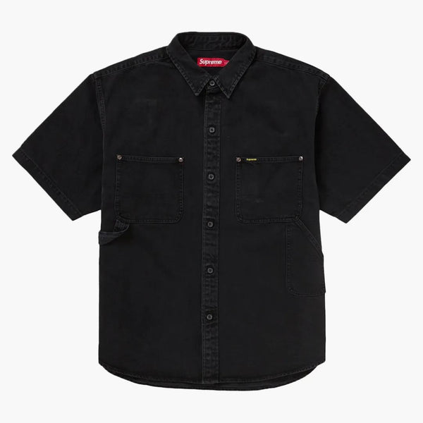 Supreme Loose Fit S/S denim Painter Shirt Black