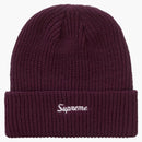 Supreme loose gauge beanie burgundy