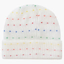 Supreme loose gauge beanie white multi