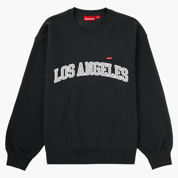 Supreme Los Angeles Shop Small Box Crewneck Black