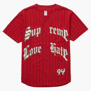 Nejvyšší láska nenávist baseballový dres červená