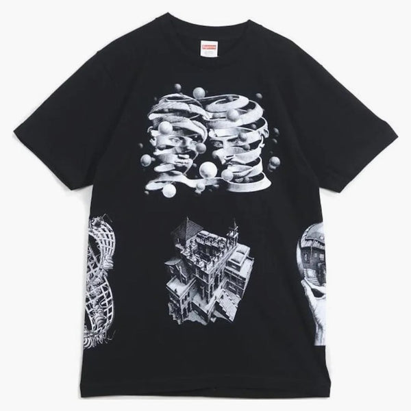 SUPREME MC Escher Collage Tea Nero