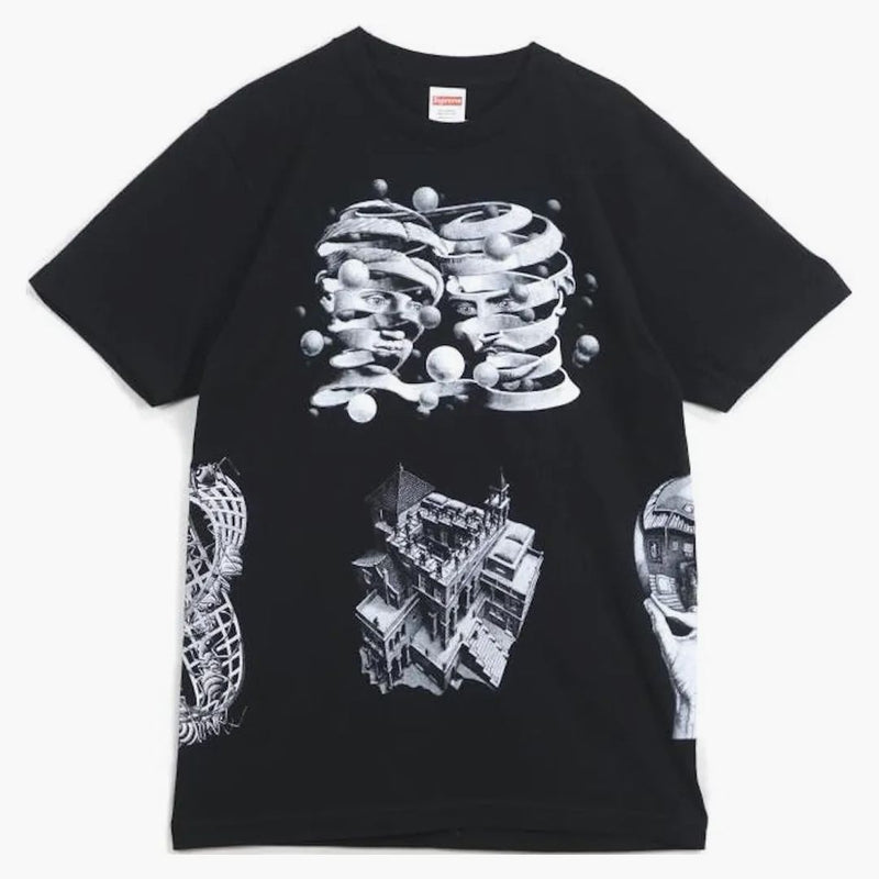 SUPREME MC Escher Collage Tea Nero