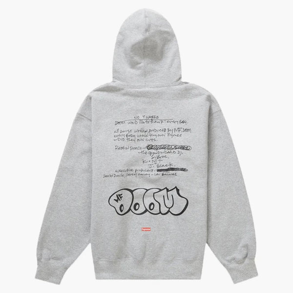 Nejvyšší mf doom mikina s kapucí Heather šedá
