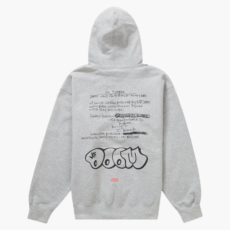 Nejvyšší mf doom mikina s kapucí Heather šedá