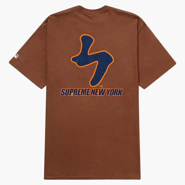 Supreme MLB New York Mets Kanji Teams Tee Brown