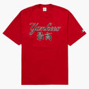 Supreme MLB New York Yankees Kanji Teams Tea Red