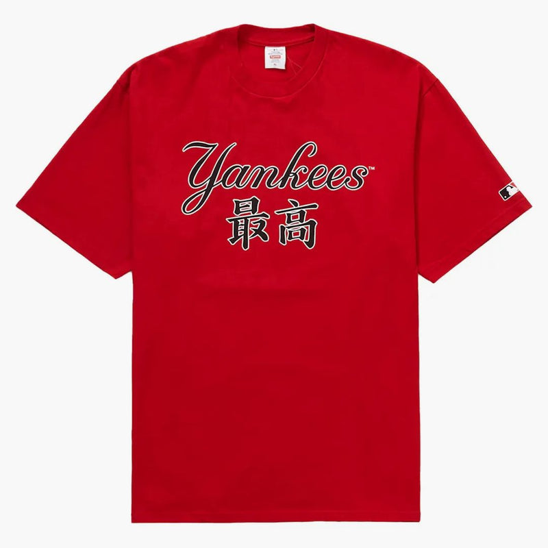 Supreme Mlb New York Yankees Kanji Teams Tee Red