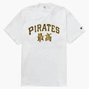 Supreme MLB Pittsburgh Pirates Kanji týmy čaj bílá bílá bílá