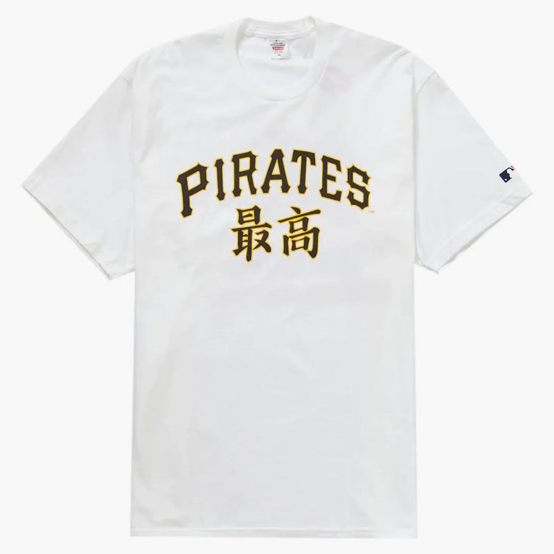 Supreme mlb pittsburgh pirates kanji teams tea white white