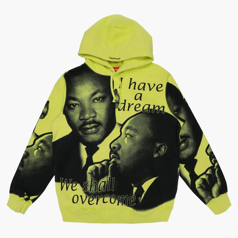 Supreme MLK Hooded Sweatshirt Lemon
