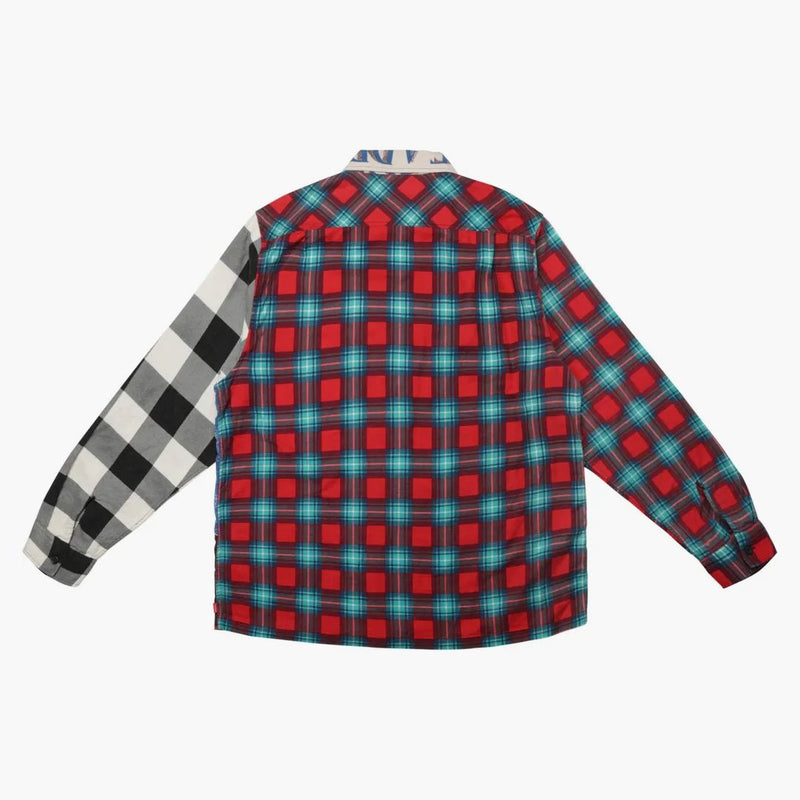 Supreme Mlk Zip Up Flann Shirt Multicolor
