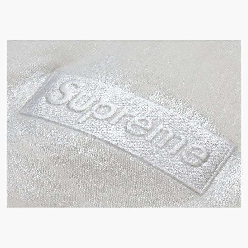 Supreme mm6 Maison Margiela Foil Box Logo Hooded Sweatshirt White