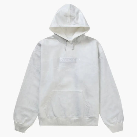 Supreme mm6 Maison Margiela Foil Box Logo Hooded Sweatshirt White