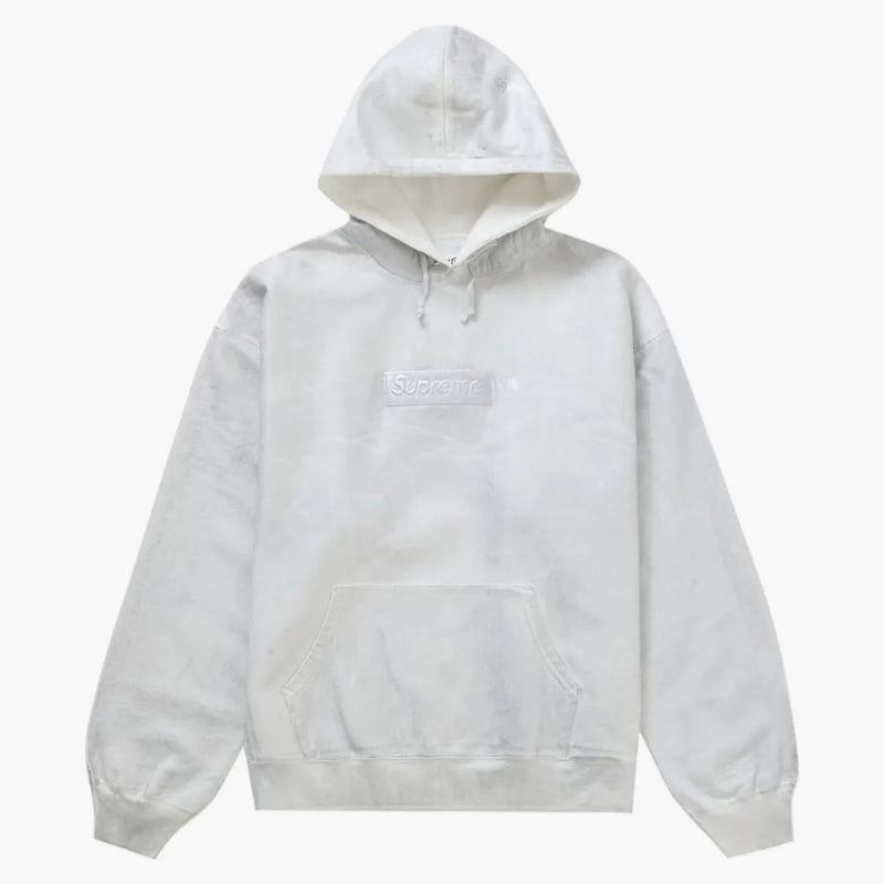 Supreme mm6 Maison Margiela Foil Box Logo Hooded Sweatshirt White