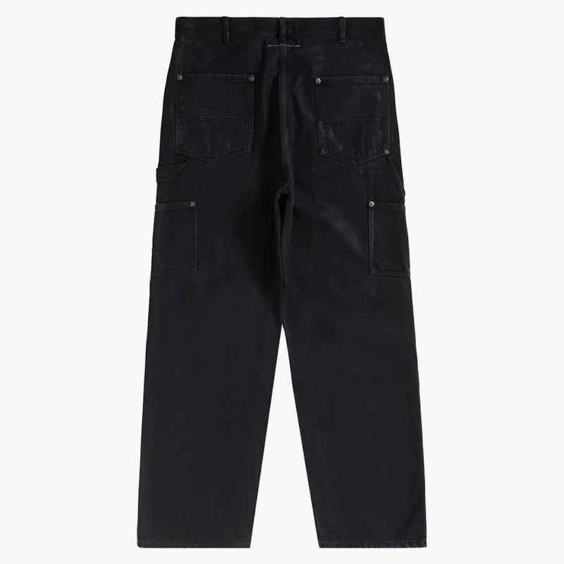 Supreme Mm6 Maison Margiela fólie s dvojitým malířem kolena černá černá