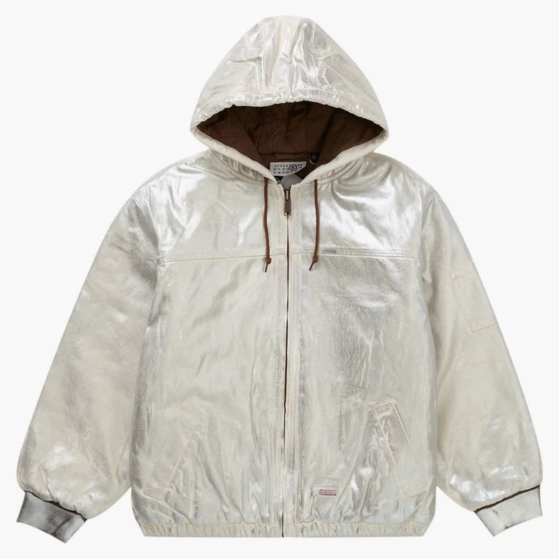 Supreme Mm6 Maison Margiela Foil Hooded Work Jacket Natural