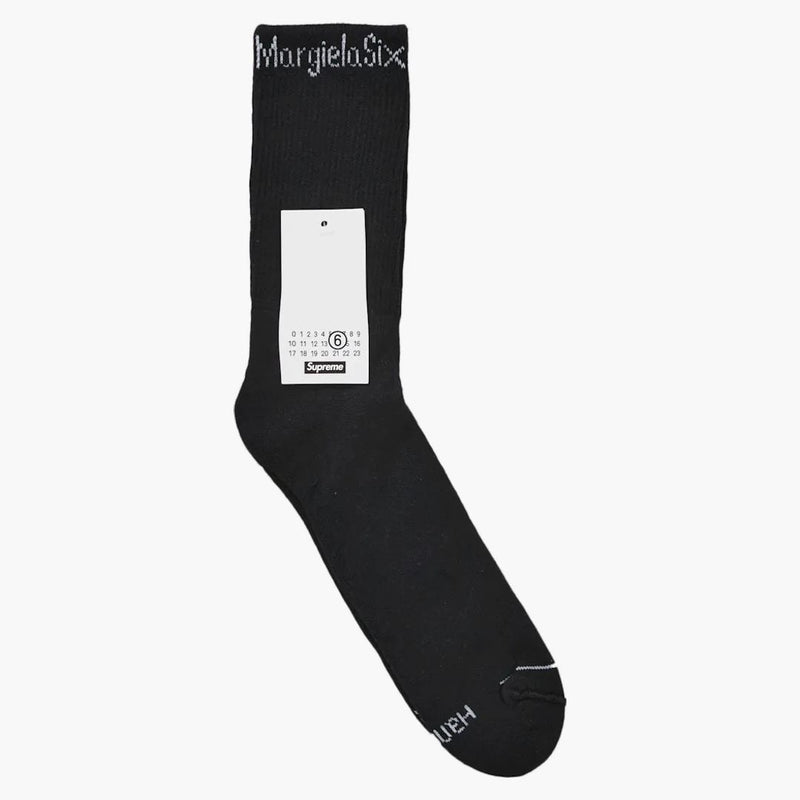 Supreme Mm6 Maison Margiela Hanes Crew Socks (1 Pack) Black