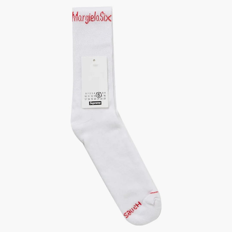 Supreme Mm6 Maison Margiela Hanes Crew Socks (1 Pack) White