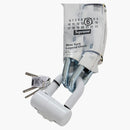 Supreme MM6 Maison Margiela Cadena de kriptonita + bloqueo de disco blanco