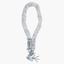 Supreme MM6 Maison Margiela Cadena de kriptonita + bloqueo de disco blanco