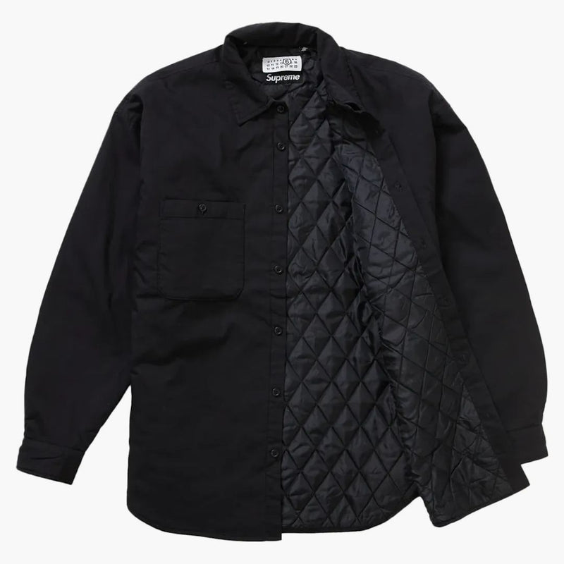 Supreme Mm6 Maison Margiela vadderad skjorta svart