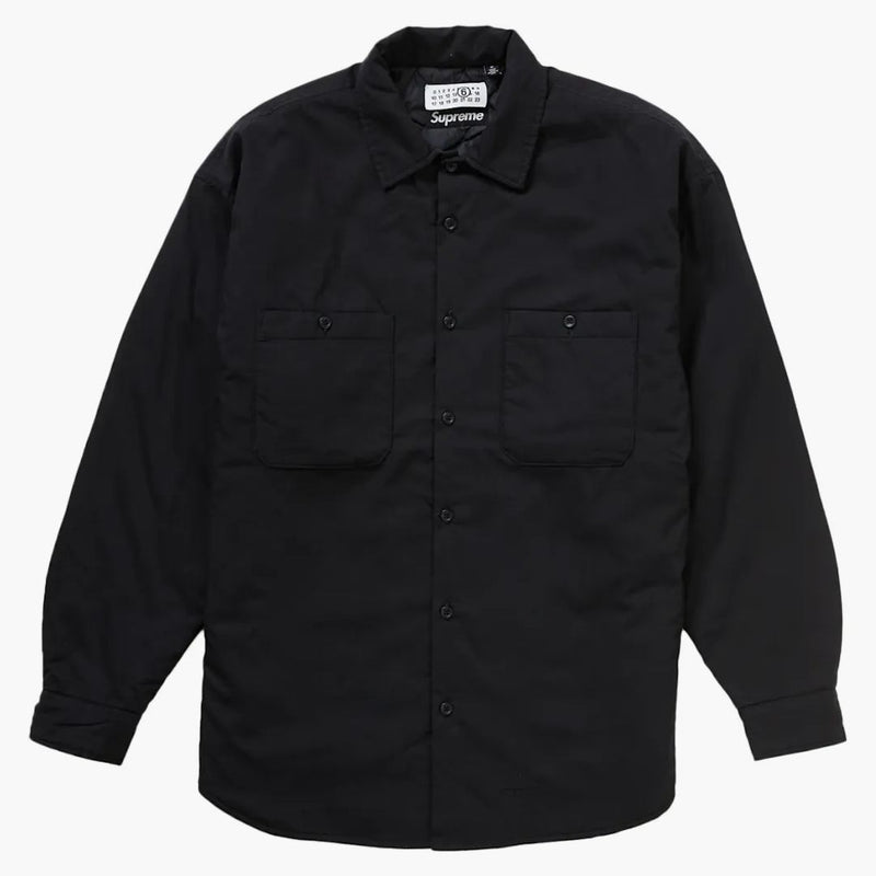 Supreme Mm6 Maison Margiela vadderad skjorta svart