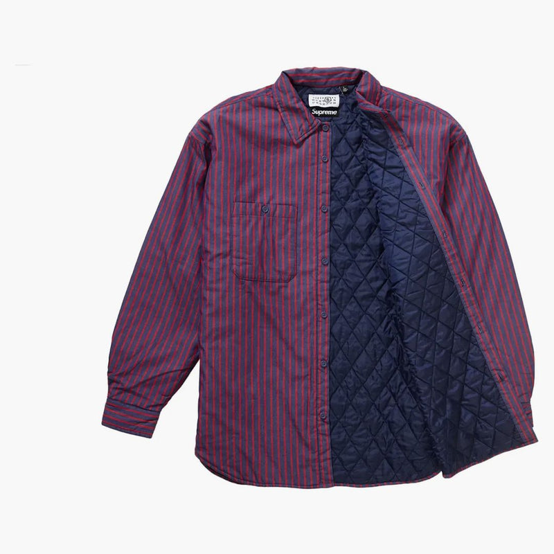 Nejvyšší mm6 Maison Margiela polstrovaná košile pruh