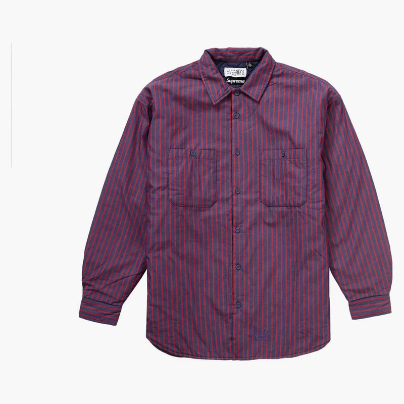 Nejvyšší mm6 Maison Margiela polstrovaná košile pruh