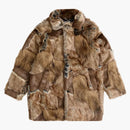 Supremo MM6 Maison Margiela Patchwork Funco per marrone cappotto