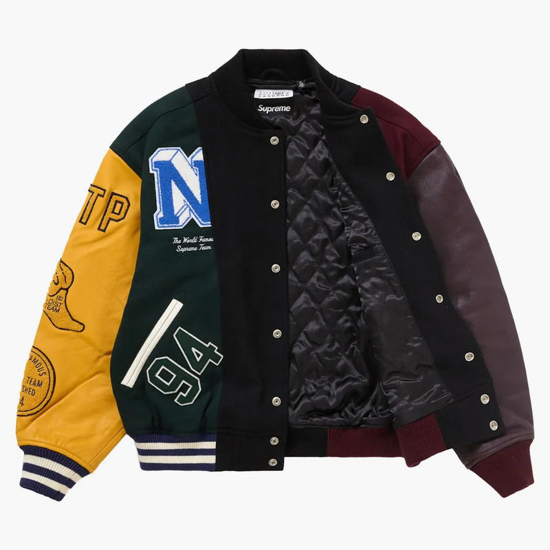 Nejvyšší MM6 Maison Margiela Split Varsity Jacket Multicolor