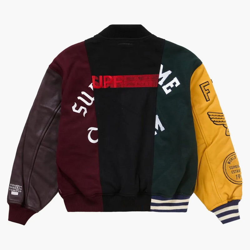 Nejvyšší MM6 Maison Margiela Split Varsity Jacket Multicolor
