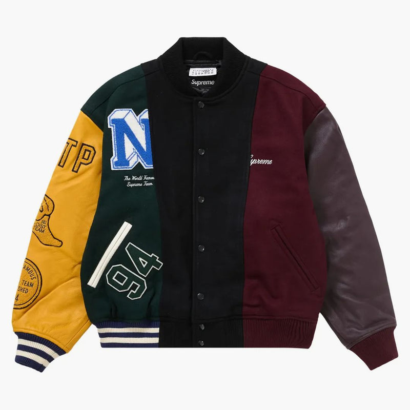 Nejvyšší MM6 Maison Margiela Split Varsity Jacket Multicolor