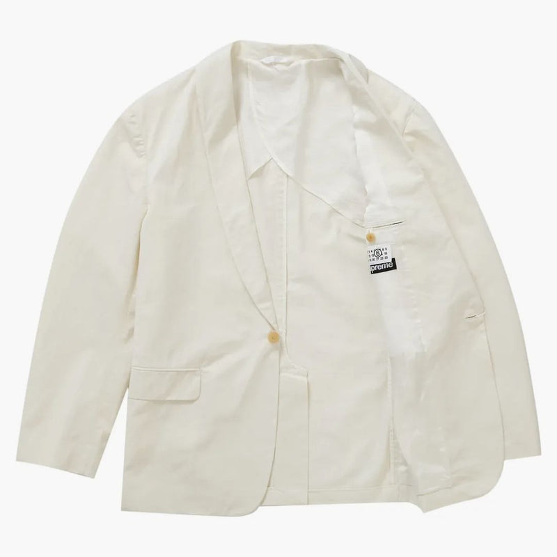 Supreme MM6 Maison Margiela Lavata in cotone Crema