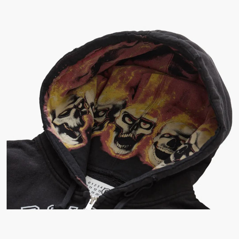 Supreme mm6 Maison Margiela Zip up Hooded Sweatshirt Black