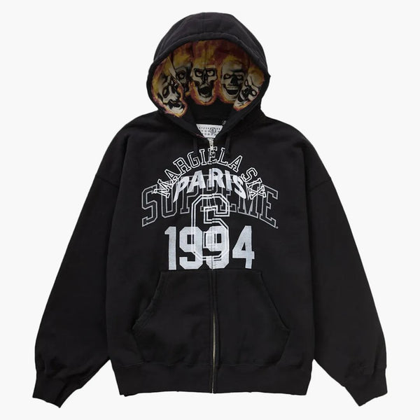 Supreme MM6 Maison Margiela Zip Up z kapturem bluza czarna