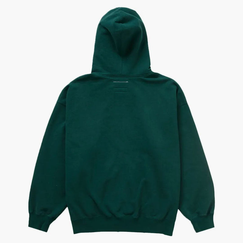 Nejvyšší mm6 Maison Margiela Zip Up Mikina s kapucí tmavě zelená