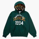 Supreme mm6 Maison Margiela Zip Up Hooded Sweatshirt Dark Green