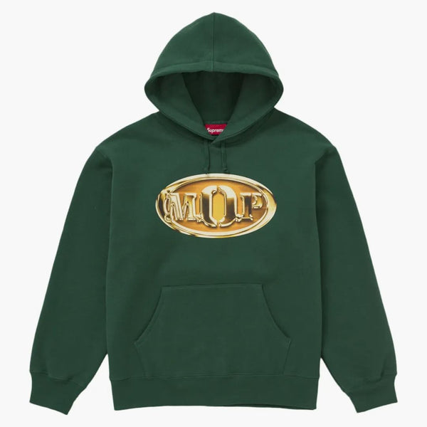 Supreme M.o.p. Hooded Sweatshirt Dark Green