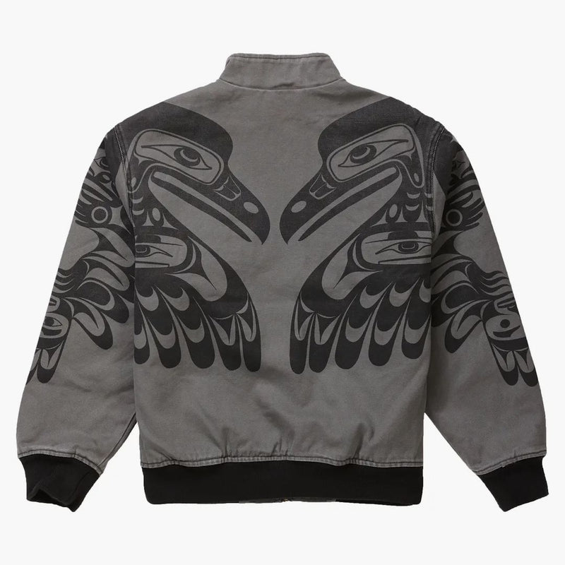 Giacca suprema makah zip grigio