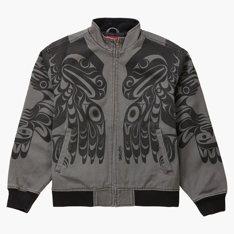 Giacca suprema makah zip grigio