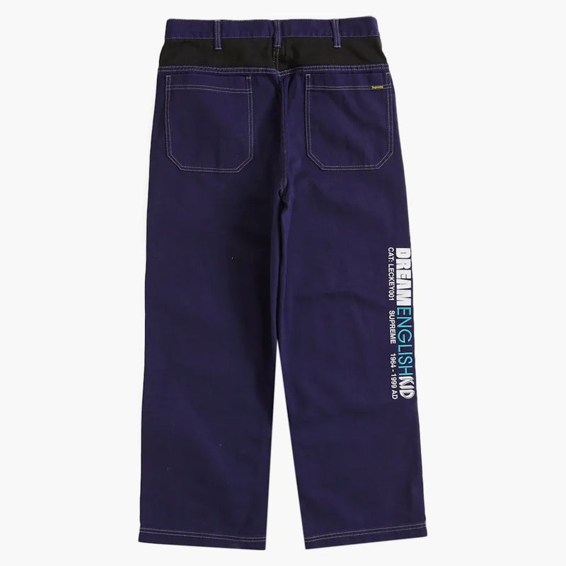 Nejvyšší Mark Leckey Dream English Kid Panel Panel Pants Navy