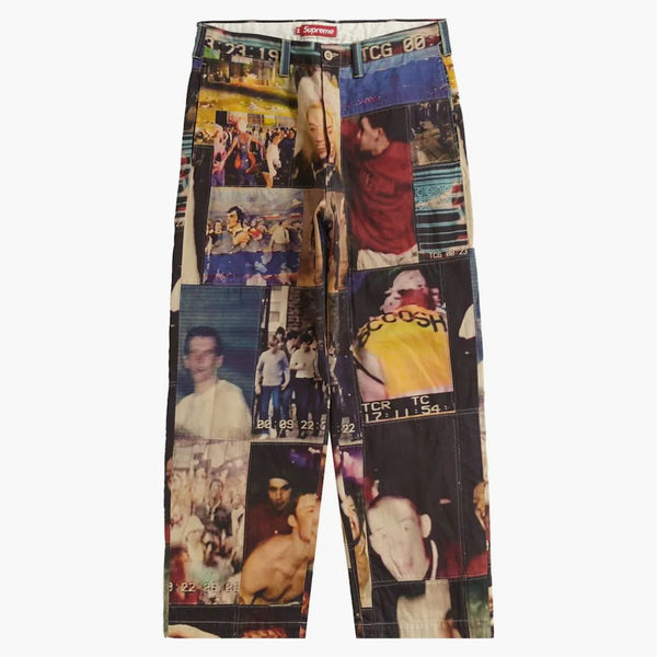 Supreme Mark Leckey Hardcore Patchwork Loose Fit Chino Pant Multicolor