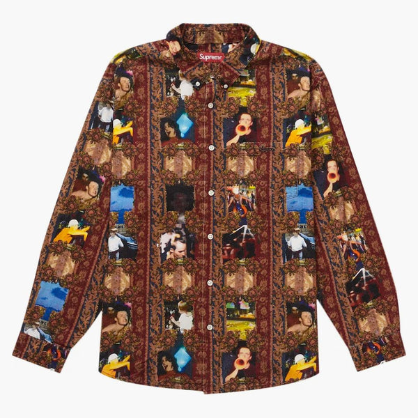 Supreme Mark Leckey Hardcore Printed Corduroy Shirt Multicolor